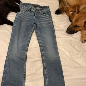 Silver bootcut jeans